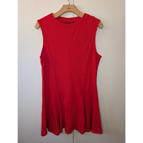 ASOS Cotton Sleeveless Mini Red Sundress - Picture 2 of 13